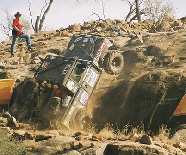 Land Rover Defender 100 on the wall in Outback Challenge